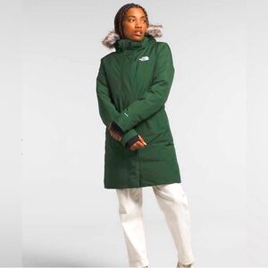 NWT The North Face Women's Arctic Down Parka, Ponderosa Green, Size 1X MSRP $350